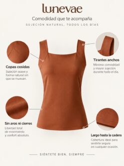 Ventajas de la camiseta con sujetador integrado sin aros
